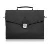 Kožená pánská aktovka / taška Paolo Peruzzi T-146 černá, Materiál: vintage kůže Kožená pánská aktovka / taška Paolo Peruzzi T-146 černá, Materiál: vintage kůže