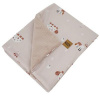 EKO Deka bavlnená s podšívkou VELVET Bees Beige 100x80 cm EKO Deka bavlnená s podšívkou VELVET Bees Beige 100x80 cm