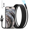 INŠPEKČNÁ ENDOSKOPICKÁ KAMERA PRE ANDROID TELEFÓN, PC, USB, 10M + MAGNET A ZRKADLO INŠPEKČNÁ ENDOSKOPICKÁ KAMERA PRE ANDROID TELEFÓN, PC, USB, 10M + MAGNET A ZRKADLO