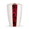 Ekologická urna Flora White - Červené ruže Ekologická urna Flora White - Červené ruže