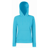 FRUIT OF THE LOOM CLASSIC LADY-FIT HOODED SWEAT / Dámska mikina s dvojvrstvovou kapucňou - azúrovo modrá M FRUIT OF THE LOOM CLASSIC LADY-FIT HOODED SWEAT / Dámska mikina s dvojvrstvovou kapucňou - azúrovo modrá M