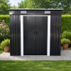 Záhradný domček BestBerg BBSH-407A / 2,8 m² / 130 x 213 x 191 cm / antracitová/biela Záhradný domček BestBerg BBSH-407A / 2,8 m² / 130 x 213 x 191 cm / antracitová/biela