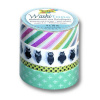 Folia Washi Tape - dekoračná lepiaca páska - Sovy, 4 ks Folia Washi Tape - dekoračná lepiaca páska - Sovy, 4 ks