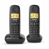 Gigaset Analogový telefon DECT Basic 100 DUO, černý Gigaset Analogový telefon DECT Basic 100 DUO, černý
