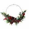 Vianočný veniec FARILA na kovovom kruhu 40 cm HOMLA Vianočný veniec FARILA na kovovom kruhu 40 cm HOMLA