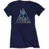 Tričko Def Leppard - Triangle Logo, Žena,Modrá,XL Tričko Def Leppard - Triangle Logo, Žena,Modrá,XL