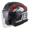 Helma CASSIDA JET TECH 2.0 ROTO černá matná/červená/bílá - 2XL Helma CASSIDA JET TECH 2.0 ROTO černá matná/červená/bílá - 2XL