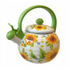 Edenberg Smaltovaný čajník so slnečnicami a zelenou rukoväťou – 2,2 l Edenberg Smaltovaný čajník so slnečnicami a zelenou rukoväťou – 2,2 l