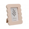 Fotorámik MDF s vlnitým okrajom 16 x 2,2 x 20,8 cm, sivohnedá (taupe) Fotorámik MDF s vlnitým okrajom 16 x 2,2 x 20,8 cm, sivohnedá (taupe)