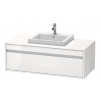 Duravit Ketho - Umývadlová skrinka 43x120x55 cm, 1 zásuvka, lesklá biela KT679602222 Duravit Ketho - Umývadlová skrinka 43x120x55 cm, 1 zásuvka, lesklá biela KT679602222