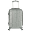 Cestovný plastový kufor strieborný - Ormi Sofron S strieborná Cestovný plastový kufor strieborný - Ormi Sofron S strieborná
