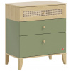 CLK Zásuvková komoda Habitat-zelená/dub CLK Zásuvková komoda Habitat-zelená/dub