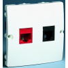 Kontakt-Simon ZÁKLADNÍ MODUL RJ45 kat. 5e + RJ11 bílá telekomunikační zásuvka - BMF5T.02/11 Kontakt-Simon ZÁKLADNÍ MODUL RJ45 kat. 5e + RJ11 bílá telekomunikační zásuvka - BMF5T.02/11