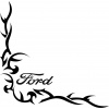 samolepka FORD 812, Vnútorné / na okno, 30 x 30 cm - pár (2 kusy) samolepka FORD 812, Vnútorné / na okno, 30 x 30 cm - pár (2 kusy)