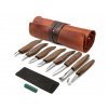 S18X Beavercraft Extended Wood Carving Set (8 tools with Walnut Handles) in Genuine Leather Roll S18X Beavercraft Extended Wood Carving Set (8 tools with Walnut Handles) in Genuine Leather Roll