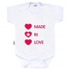 Body s potlačou New Baby MADE IN LOVE Body s potlačou New Baby MADE IN LOVE