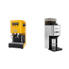 Gaggia Classic E24 BC, yellow + Lelit Steve PM20, polished stainless steel Gaggia Classic E24 BC, yellow + Lelit Steve PM20, polished stainless steel