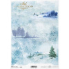 Ryžový papier - A4 - zimná krajina - motív R1519 Ryžový papier - A4 - zimná krajina - motív R1519
