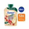 Sunar Bio vrecko hruška malina 4m+ 12 x 100 g Sunar Bio vrecko hruška malina 4m+ 12 x 100 g