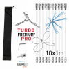 Rotačná kefa na čistenie komína Komplet TURBO Premium PRO - 10m Rotačná kefa na čistenie komína Komplet TURBO Premium PRO - 10m