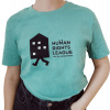 Tričko Liga za ľudské práva - Human Rights League Black icon Mint XL Tričko Liga za ľudské práva - Human Rights League Black icon Mint XL