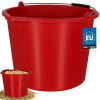 Vedro stavebné hospodárske s výlevkou 20 l červené Vedro stavebné hospodárske s výlevkou 20 l červené