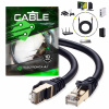 Ethernetový sieťový kábel RJ45 Cat7 kat. 7 AWG26 10 Gb/s 600MHz 10m Ethernetový sieťový kábel RJ45 Cat7 kat. 7 AWG26 10 Gb/s 600MHz 10m