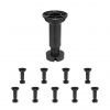 Walteco Soklová noha 96-150mm, plast, čierna Množstvo: 10 ks , 50004BP2 Walteco Soklová noha 96-150mm, plast, čierna Množstvo: 10 ks , 50004BP2