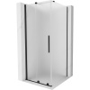 Mexen Velar sprchová kabína posuvná 90 x 90 cm, mráz, čierna - 871-090-090-31-70 Mexen Velar sprchová kabína posuvná 90 x 90 cm, mráz, čierna - 871-090-090-31-70