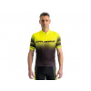 Cyklistický dres CRUSSIS, krátký rukáv, černá/žlutá Cyklistický dres CRUSSIS, krátký rukáv, černá/žlutá