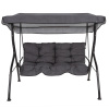 Sada vankúšov a strieška na hojdačku Luna / Kate 130 cm H024-07IB PATIO Sada vankúšov a strieška na hojdačku Luna / Kate 130 cm H024-07IB PATIO