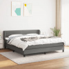 zahrada-XL Boxspring posteľ s matracom tmavosivá 180x200 cm látka 3126342 zahrada-XL Boxspring posteľ s matracom tmavosivá 180x200 cm látka 3126342