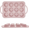 Silikónová forma na muffiny s pevným okrajom 37,5x22cm béžová - Cakesicq - Cakesicq Silikónová forma na muffiny s pevným okrajom 37,5x22cm béžová - Cakesicq - Cakesicq