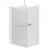 CERANO - Sprchová zástena Walk-in Onyx Top Cube Ľ/P - 8 mm - hranatá vzpera + polička / držiak na uteráky - chróm, mliečne sklo - 60x200 cm CERANO - Sprchová zástena Walk-in Onyx Top Cube Ľ/P - 8 mm - hranatá vzpera + polička / držiak na uteráky - chróm, mliečne sklo - 60x200 cm