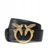 Opasok - Pinko čierny, medený pás - ženský produkt (Wrangler Leather Belt 0J3U1100 90) Opasok - Pinko čierny, medený pás - ženský produkt (Wrangler Leather Belt 0J3U1100 90)
