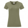 Olive Iconic Women's T-shirt in combed cotton Fruit of the Loom kaki S Fruit of the Loom 5904882130518 Olive Iconic Women's T-shirt in combed cotton Fruit of the Loom kaki S Fruit of the Loom 5904882130518