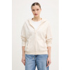 Tommy Hilfiger mikina na zips s kapucňou dámska s bavlnou UW0UW06093 béžová XL Tommy Hilfiger mikina na zips s kapucňou dámska s bavlnou UW0UW06093 béžová XL