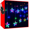 ISO 11319 Svetelný záves hviezdy 108 LED multicolor ISO 11319 Svetelný záves hviezdy 108 LED multicolor