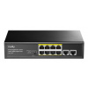 Cudy GS1010P síťový přepínač Gigabit Ethernet (10/100/1000) Podpora napájení po Ethernetu (PoE) Stolní/nástěnná montáž Černá Cudy GS1010P síťový přepínač Gigabit Ethernet (10/100/1000) Podpora napájení po Ethernetu (PoE) Stolní/nástěnná montáž Černá