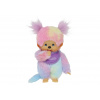 Monchhichi Mončiči dievča dúhová (plnené guličkami) 20 cm Monchhichi Mončiči dievča dúhová (plnené guličkami) 20 cm