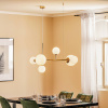 ALDEX Závesná lampa Dione, šesť-plameňová, zlatá - 1092K30 ALDEX Závesná lampa Dione, šesť-plameňová, zlatá - 1092K30