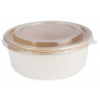 Veko na misku papierovú 500 - 750 ml 150 mm KRAFT, 50 ks Veko na misku papierovú 500 - 750 ml 150 mm KRAFT, 50 ks