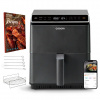 Cosori Dual Blaze 6.4L SMART horkovzdušná fritéza + 5x špíz a gril. rošt, černá CAF-P583S-KEUR Cosori Dual Blaze 6.4L SMART horkovzdušná fritéza + 5x špíz a gril. rošt, černá CAF-P583S-KEUR