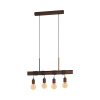 Luster Eglo Townshend 4 43523 E27 4x60 W hnedý antik Luster Eglo Townshend 4 43523 E27 4x60 W hnedý antik