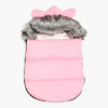 NEW BABY Luxusný zimný fusak s kapucňou s uškami Alex Fleece pink 45x75 ružová NEW BABY Luxusný zimný fusak s kapucňou s uškami Alex Fleece pink 45x75 ružová