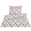 Dreamy Linens Obliečky bavlnené béžové Kreslené srdiečka Dreamy Linens Obliečky bavlnené béžové Kreslené srdiečka
