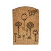 Skrinka na kľúče Vintage Keys Gaštanová MDF Korok (20 x 7,5 x 29 cm) Skrinka na kľúče Vintage Keys Gaštanová MDF Korok (20 x 7,5 x 29 cm)