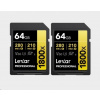 Lexar SDXC Pro 1800x U3 UHS-II R280/W210 (V60) 64GB - 2pack LSD1800064G-B2NNU Lexar SDXC Pro 1800x U3 UHS-II R280/W210 (V60) 64GB - 2pack LSD1800064G-B2NNU
