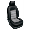 Autopotahy Škoda Octavia II, AUTHENTIC LEATHER, dělená, zadní loketní opěrka, černošedé Autopotahy Škoda Octavia II, AUTHENTIC LEATHER, dělená, zadní loketní opěrka, černošedé