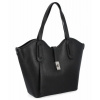 Kožené kabelka shopper bag Vittoria Gotti čierna 631 Kožené kabelka shopper bag Vittoria Gotti čierna 631